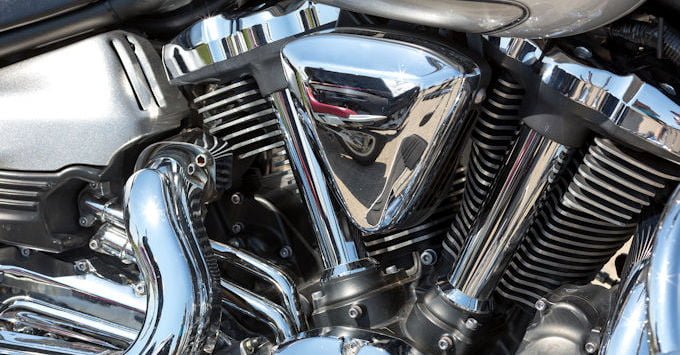 A Harley Davidson engine
